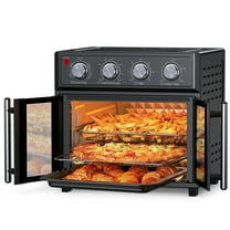 27.5QT Large capacity French Double-Door Air Fryer Convection Toaster Oven, 1700W, 7 Preset Menus, 6-in-1 Multi-Function for Bake, Roast, Grill, Toast, Dehydrate& Defrost, Stainless Steel