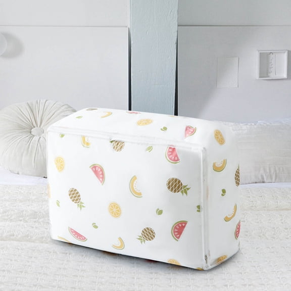 27.5x19.6x9.8 Inch Large Storage Bags, Jumbo Collapsible Storage Buckets, Waterproof & Dust-Proof Organizer for Quilts, Blankets, Clothes, Moving C