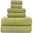 thumbnail image 1 of 27.5x55 Inches Luxury Bath Towels Set of 6 Large, 100 Percent Cotton 650GSM Super Absorbent Soft Shower Towels for Bathroom (Sage Green, 6pieces), 1 of 12
