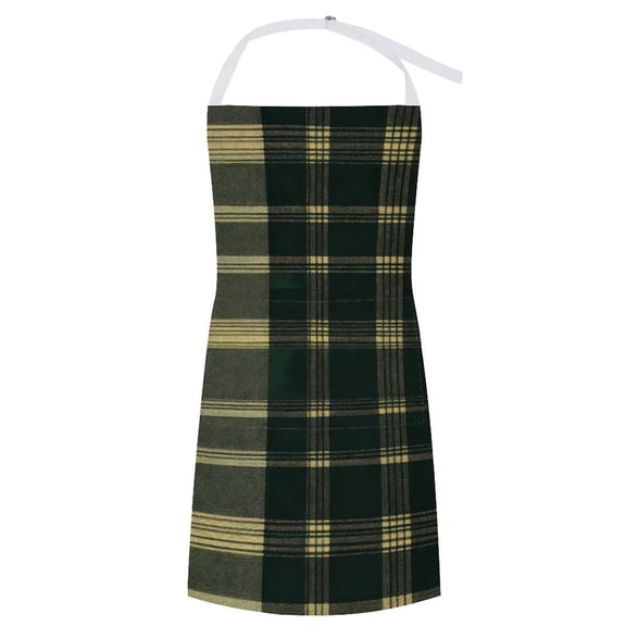 27.631.5in Pocket Apron Non-Wrinkle Non-Shrinkage Waterproof Convenient Cleaning Easy Care Large Pocket Design SpringGreen Buffalo Plaid Check Tartan Scotland_1