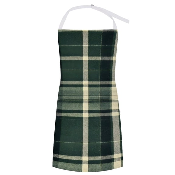 27.631.5in Pocket Apron Non-Wrinkle Non-Shrinkage Waterproof Convenient Cleaning Easy Care Large Pocket Design SpringGreen Buffalo Plaid Check Tartan Scotland_99154_4
