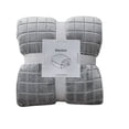 thumbnail image 1 of 27.6 x 39.4 Inch Checkered Coral Fleece Blanket, Thickened Soft Nap Throw, Warm Skin-Friendly for Dormitory, Couch, Office, Multi-Functional Lightweight, 1* Household Blanket, 1 of 6