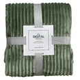 thumbnail image 1 of 27.6"x39" Super Soft 3D Ribbed Throw Blanket - Silky Flannel Small Blanket for Couch, Sofa & Bed, Lightweight All-Season Use, 1 of 4