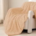 thumbnail image 1 of 27.6in Raschel Blanket, Thick Double Layer Raschel Warm Blanket, Ultra Soft Winter Wasting Throw Blanket, Cozy Cover for Bed Sofa Office and Travel, 1 of 8