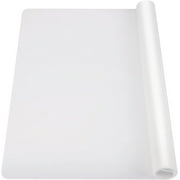 27.6x19.5 Inch Large Silicone Mats for Kitchen Counter, 2MM Thick Heat Resistant Non-Stick Silicone Placemat, Workbench Mat Countertop Protector for Desk, Crafts, Air Fryer, Pastry, Transparent
