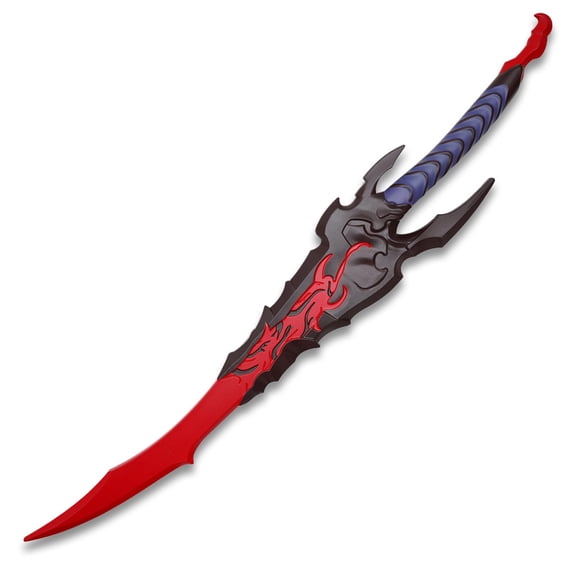 27.75" Kamishs Wrath Inspired Foam Dagger Red Flame Fantasy Anime Cosplay Costume Prop