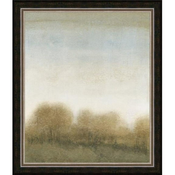 27.75 x 23.75 in. Golden Treeline II, Framed Textured Fine Art Print - Brown & Gold