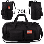 27.7In Gym Bag for Men, 70L Large 3 in 1 Sports Travel Duffle Bag with Shoes Compartment,Water Resistant Travel Backpack Weekender Overnight Bag with Wet Pocket