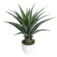 thumbnail image 1 of 27” Agave Artificial Plant With White Pot, 1 of 5