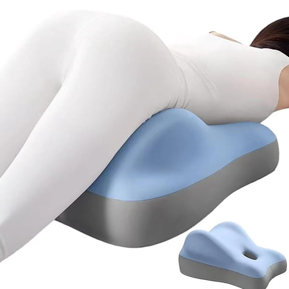 27 Angled Memory Foam Wedge Pillow, Ergonomic Contoured for Neck and Waist Support