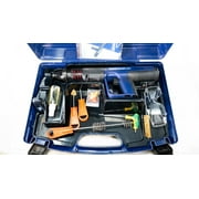 .27 Cal Automatic Powder Actuated Tool with Silencer Power Adjustable,Attaching Framing Nailing Lumber Electrical Box to Steel Reinforced Concrete Floor Tapconing Furring Strip to Stucco Block Pin Gun