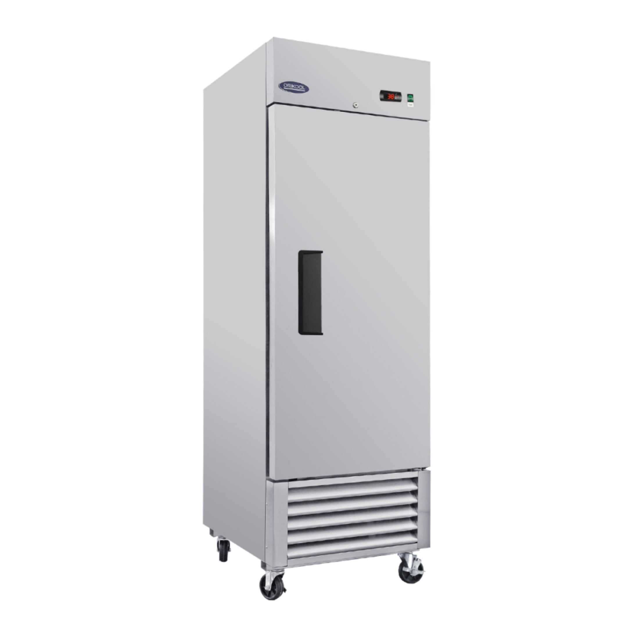 27" Commercial Refrigerator 23 Cu.ft with 1 Solid Door Reach-In Refrigerators Stainless Steel ETL Approved Upright Fridge Storage