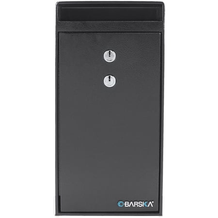 27 Cu Ft Black Steel Key Depository Safe Secure Anti-Fishing Baffle & Solid Protection