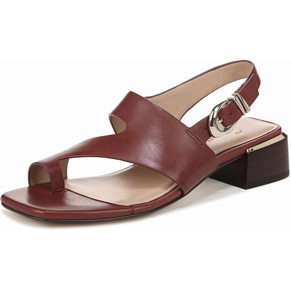 27 EDIT Naturalizer Women's Audra Toe Loop Block Heel Sandals Cappuccino Brown 7.5M