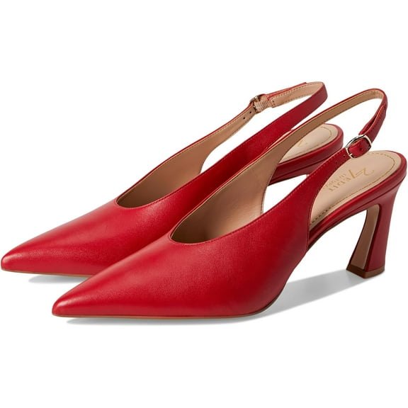 27 EDIT Naturalizer Women's Elaine Slingback Pointed Toe Pump Crimson Red 9W