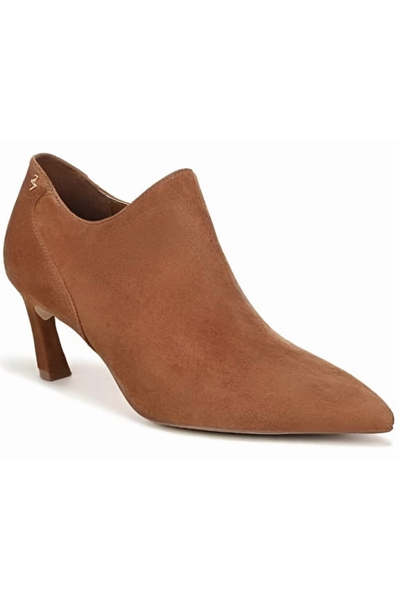 27 EDIT Naturalizer Women's Margot Pointed Toe Bootie Dark Chestnut Suede 9M