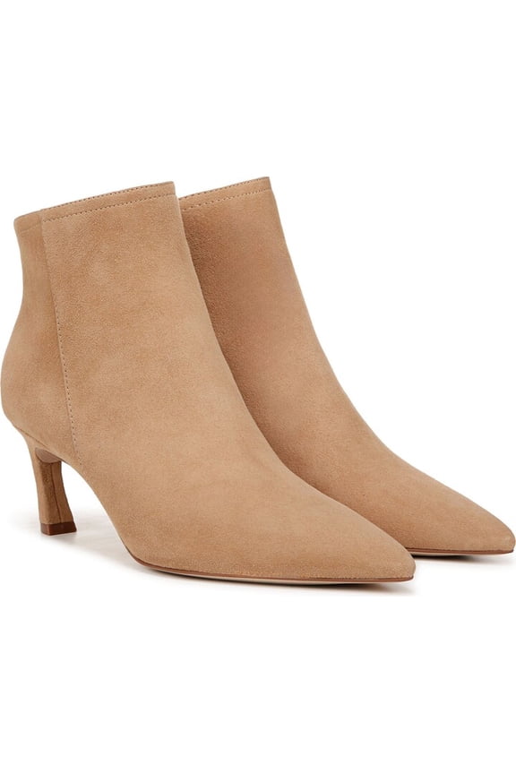 27 EDIT Naturalizer Women's Maya Pointed Toe Bootie Bamboo Tan Suede 8M