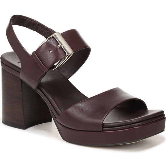 27 EDIT Naturalizer Women's Philippa Platform Slingback Sandal Ruby Noir Brown 6M