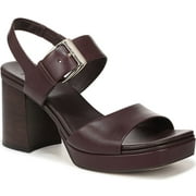 27 EDIT Naturalizer Womens Philippa Platform Slingback Sandal Ruby Noir Brown 6M