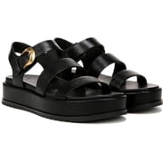 27 EDIT Naturalizer Women's Zizi Ankle Straps Heeled Sandal Black Faux Leather 5M
