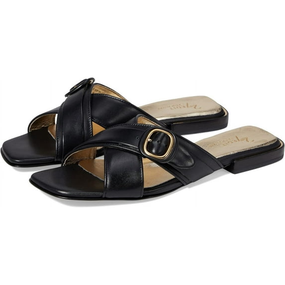 27 Edit Naturalizer Women's Naia Slide Sandal Black Leather 11M