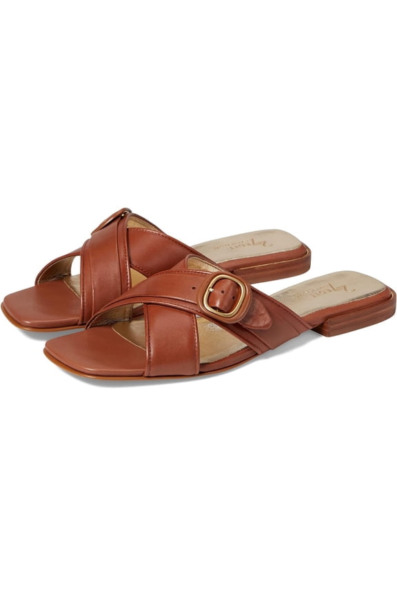 27 Edit Naturalizer Women's Naia Slide Sandal English Tea Brown Leather 5M