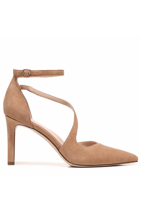 Naturalizer Women's Abilyn Strappy Heels Taupe Suede 10W