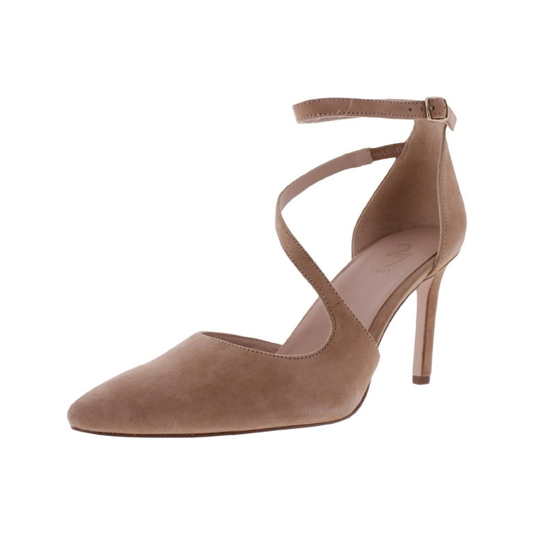 27 Edit Womens Abilyn Suede Pointed Toe Ankle Strap