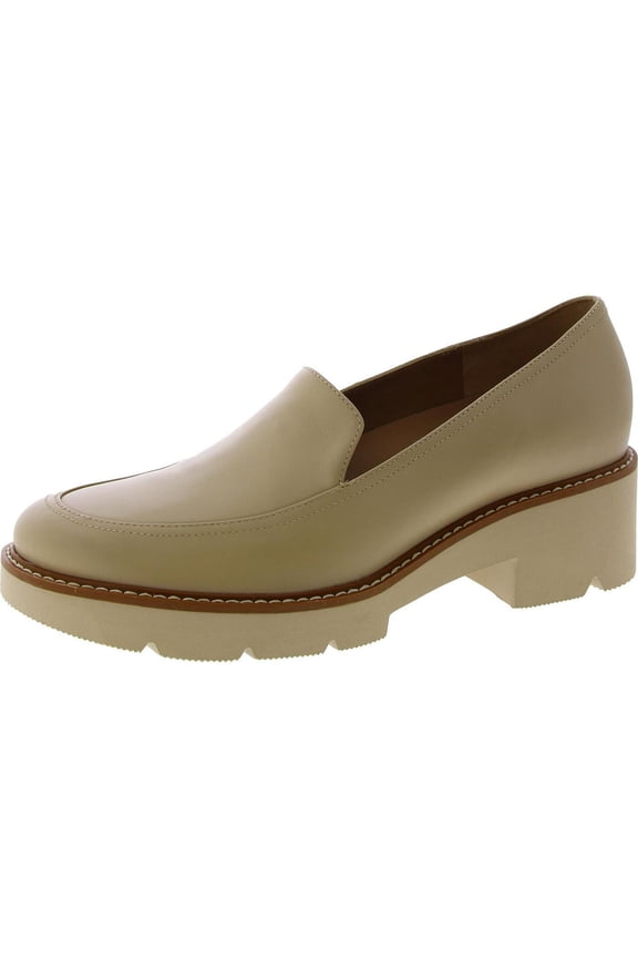 Naturalizer Women's Dreamer Lug Sole Loafers Coastal Tan Leather 9.5M