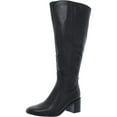 thumbnail image 1 of 27 Edit Womens Edda Leather Wide Calf Knee-High Boots, 1 of 5