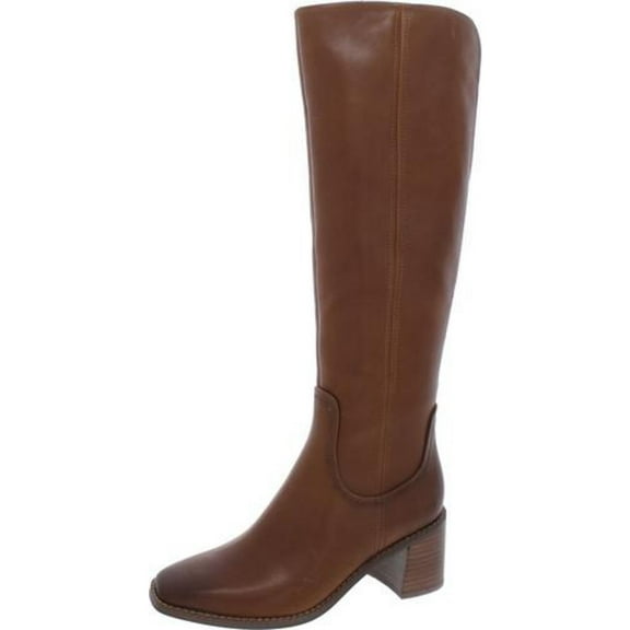 27 Edit Womens Edda Leather Wide Calf Knee-High Boots