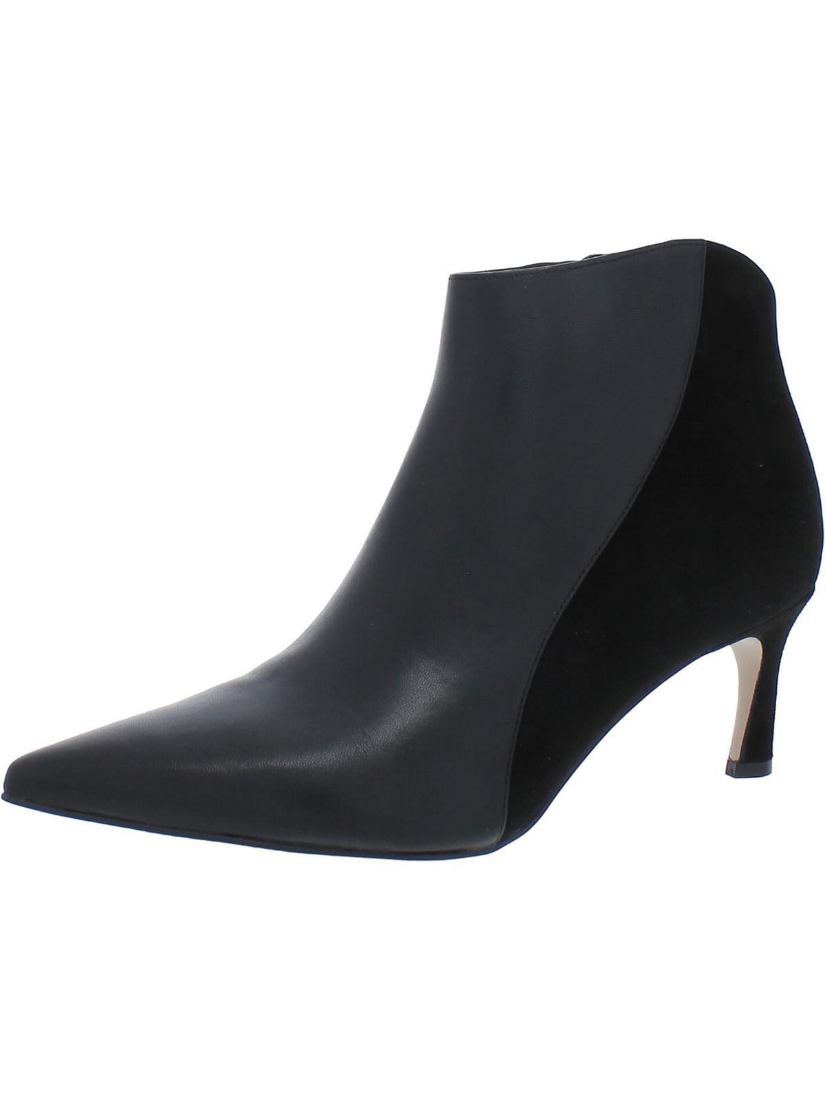 27 Edit Womens Felix Leather Pointed Toe Ankle Boots - Walmart.com