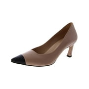 27 EDIT Womens Mara Leather Pointed Toe Pumps