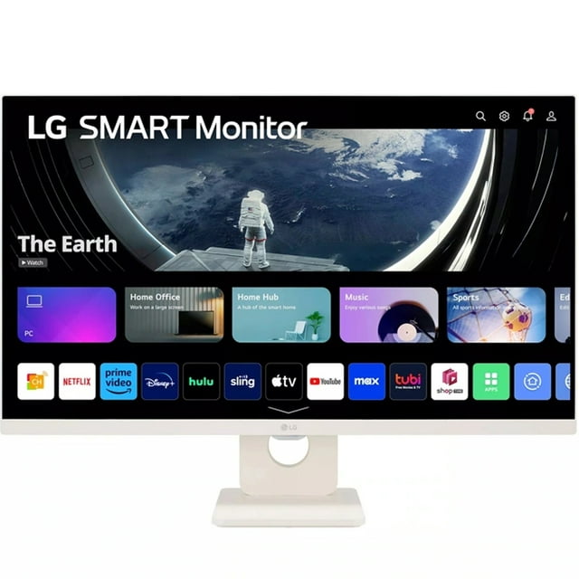 LG 27SR50F-W 27″ 1080p FHD IPS Smart Monitor with webOS