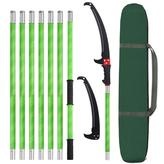 27 Feet Tree Pole Pruner, Manual Branch Trimmer with Extendable Height – Garden Loppers, Hand-Held Pole Saws & Pruning Tools