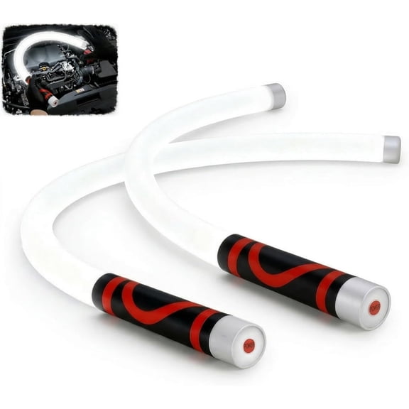 27" Flexible LED Flashlight Stick, 800LM Bendable Work Light, Rechargeable, for Car Repair, Under Hood and Workshop, Hands-Free Inspection Tool