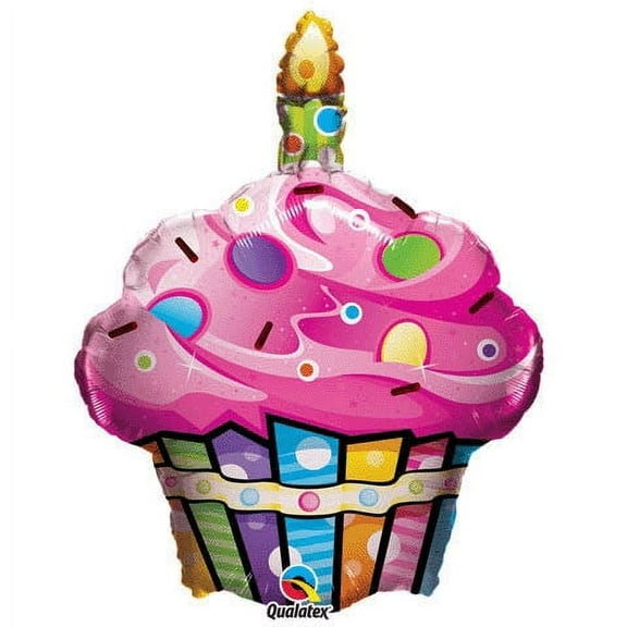 27" Fun & Funky Cupcake Helium Shape