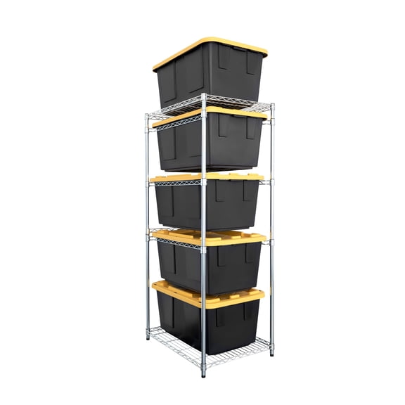27 Gallon Storage Bin Rack (Zinc)