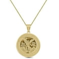 thumbnail image 1 of 27+ Grams 14K Gold Finish Mexican Coin Money Centenario Mexicano Moneda 50 Pesos Greek Style Charm Pendant Medallion Rope Chain Neckless Set, 1 of 3