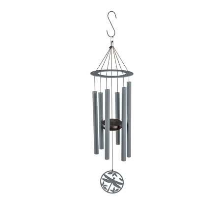 27"H Laser Cut Metal Hand Tuned Windchime, Dragonfly, Scale "C"