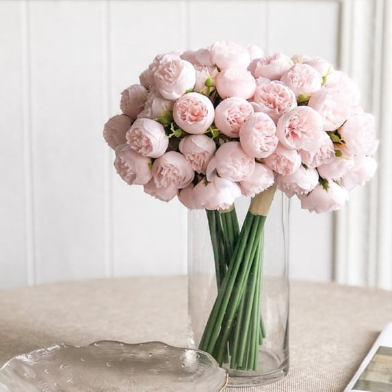 27 Heads Artificial Silk Roses, Realistic Fake Roses Bulk for DIY Bouquet, Wedding Centerpiece Filler Flowers, Bridal Shower Decor, and Home Arrangements