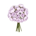 thumbnail image 1 of 27 Heads Roses Peony Retro Artificial Silk Bouquet for Vase | Roses Peony Artificial Flowers Silk Bouquet for Table Vase Arrange Home Wedding Decoration Fake Flowers, 1 of 6