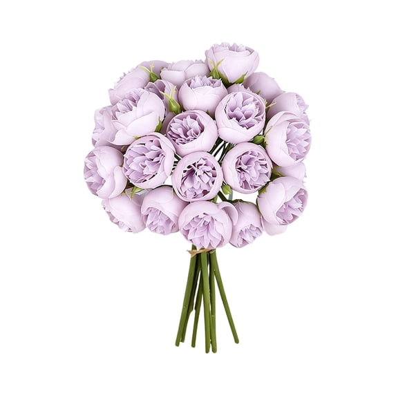 27 Heads Roses Peony Retro Artificial Silk Bouquet for Vase | Roses Peony Artificial Flowers Silk Bouquet for Table Vase Arrange Home Wedding Decoration Fake Flowers