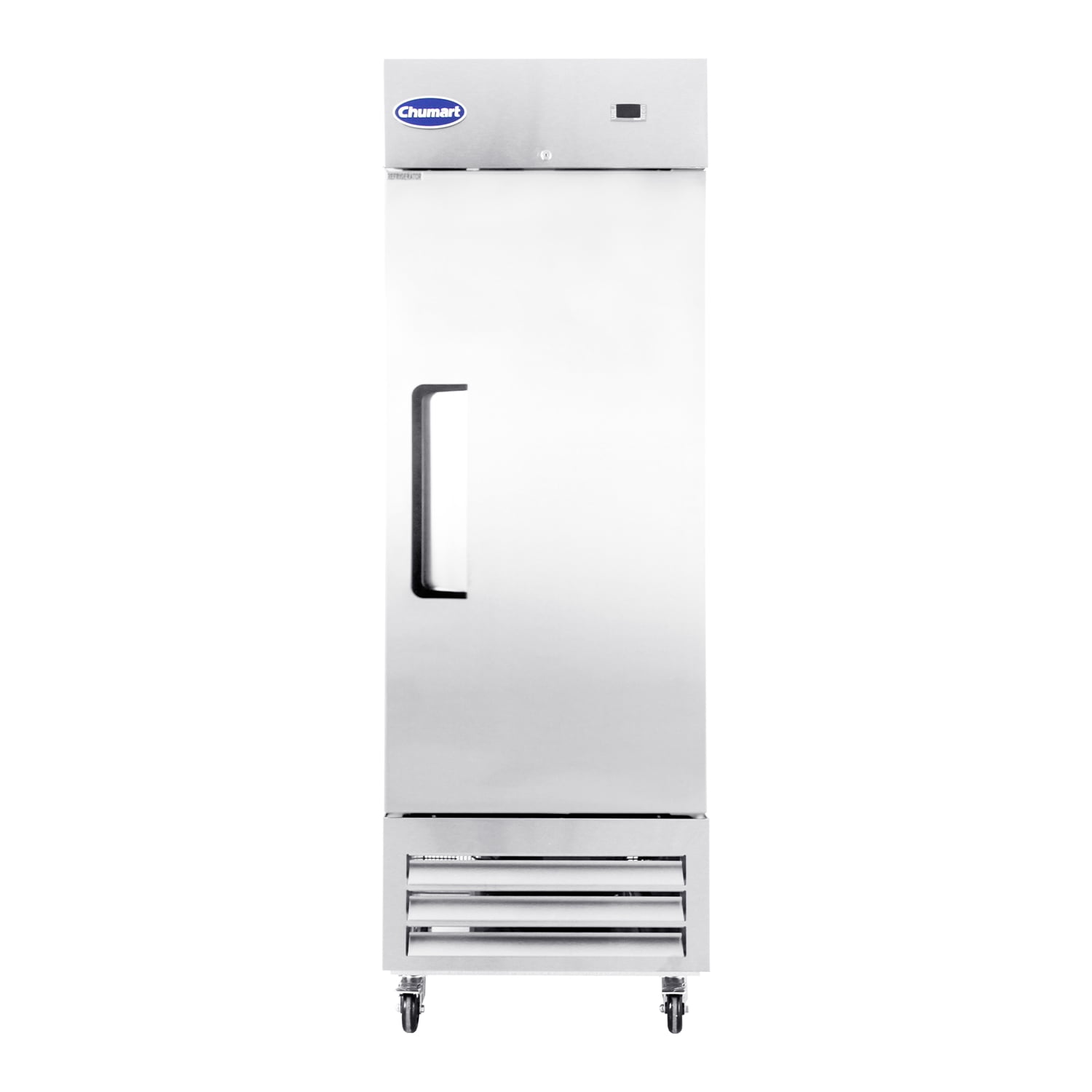 27"Heavy Duty ChumartUSA Commercial 23 cu ft Solid Stainless Steel Reach-In Freezer Up Right