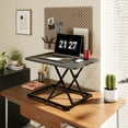 thumbnail image 1 of 27" Home Office Desk Riser Adjustable Standing Desk Converter, 1 of 7