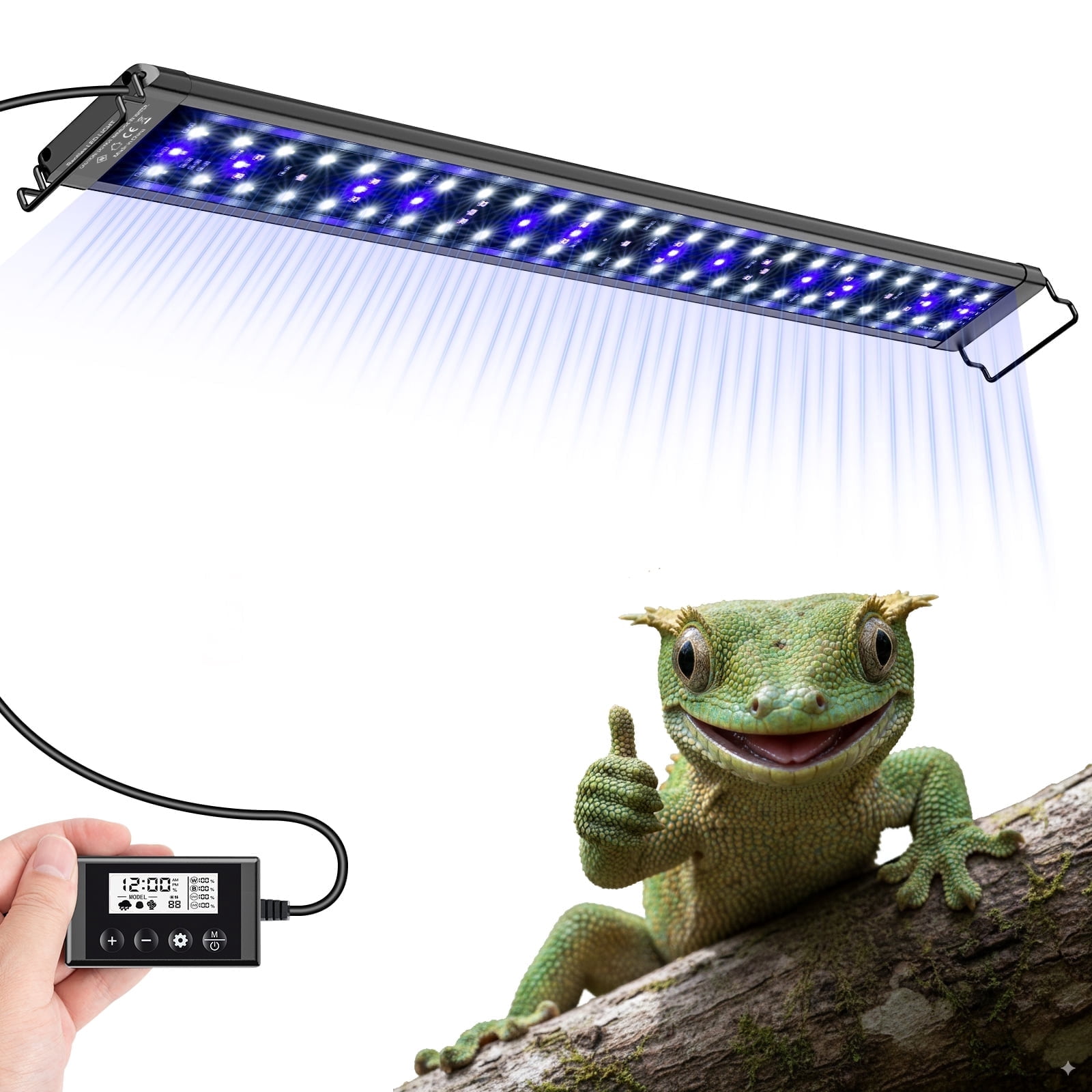 Tawatiler 27-Inch LED UVA UVB Light for Reptiles, Full Spectrum UVA ...