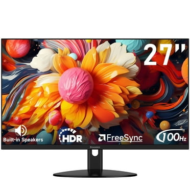 27 Inch 100Hz Computer Monitor, Anti-Blue Light Screen, 100% sRGB, Support FreeSync, HDMI2.0/DP/Earphone for Gaming and Office Working