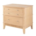 thumbnail image 1 of 27 Inch Bedside Table, 2 Drawers, Textured Wood, Modern Veneer Finish Brown, Saltoro Sherpi, 1 of 5