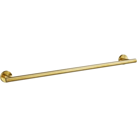 27 Inch Brushed Gold Towel Bar for Bathroom, Total Length 27-Inch Bath Towel Rack Wall Mount, Durable SUS304 Stainless Steel Modern Home Decor Gold Towel Holder