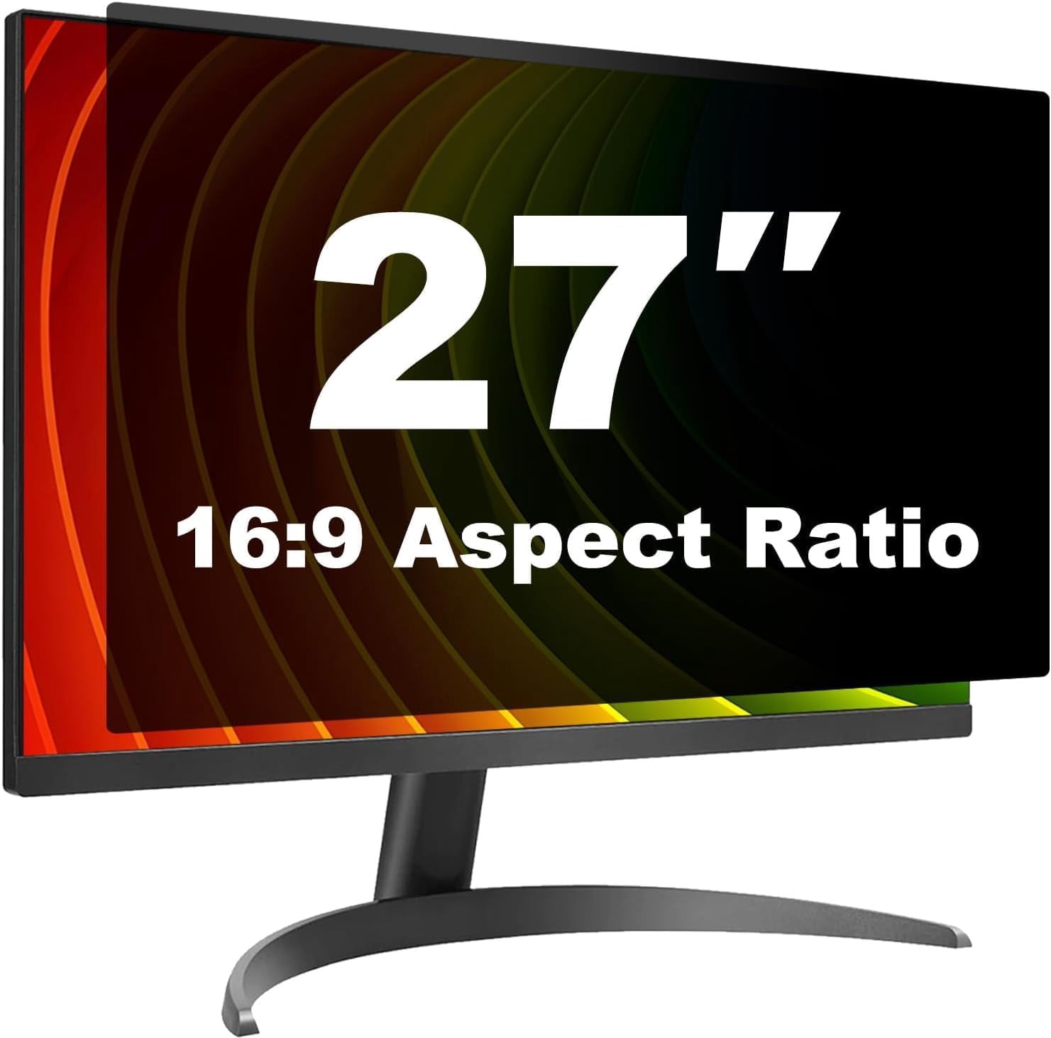 27 Inch Computer Privacy Screen Shield for 16:9 Widescreen Desktop ...